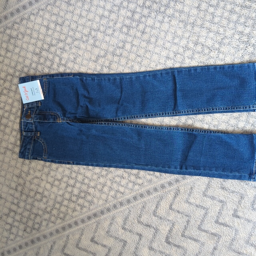 NWT Cat and Jack girls slim jeans size 6